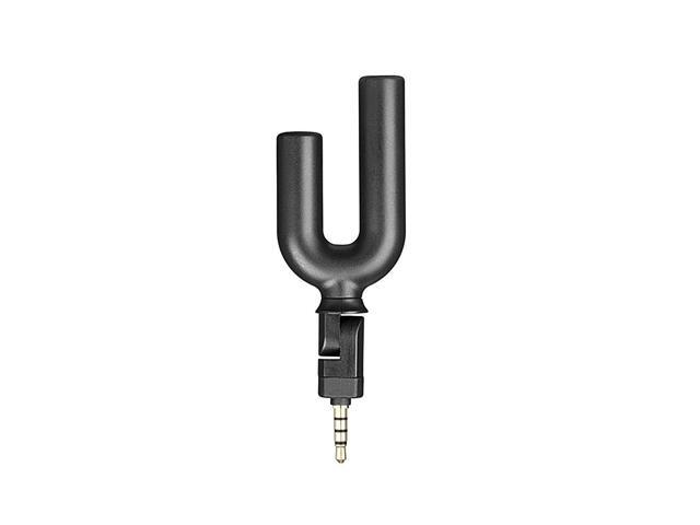 Movo MA2010 Omnidirectional 3.5mm TRRS Microphone with Adjustable Angle and Headphone Monitoring Input - for iPhone, iPad, Android, and other...