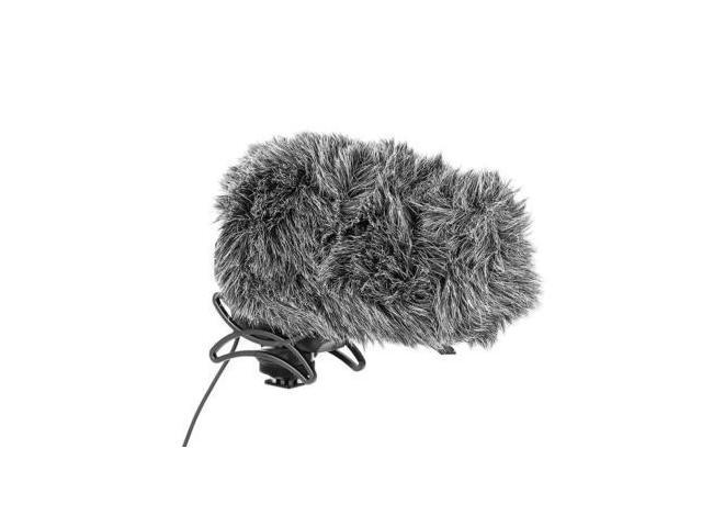 Movo WS-AM30 Furry Outdoor Microphone Windscreen Muff Custom Fit for Azden SMX-30 Stereo/Mono Switchable Video Microphone