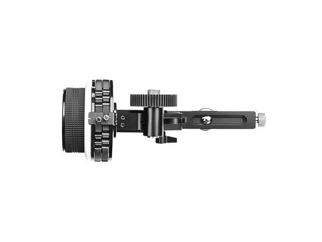 Movo F2X Precision Follow Focus System with Hard Stops & 66mm, 77mm & 88mm Adjustable Gear Rings