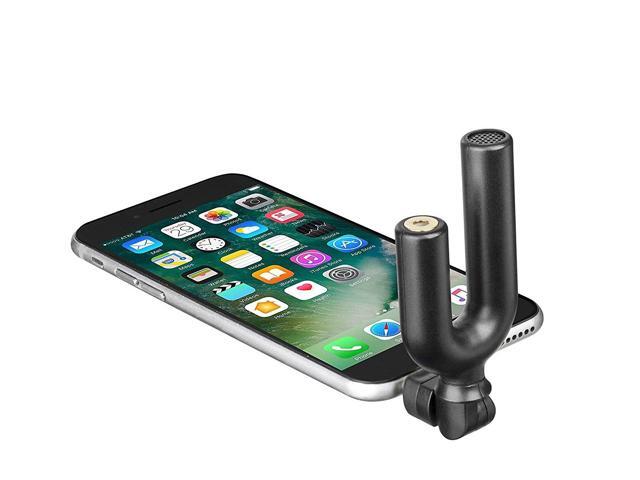Movo MA2010 Omnidirectional 3.5mm TRRS Microphone with Adjustable Angle and Headphone Monitoring Input - for iPhone, iPad, Android, and other...