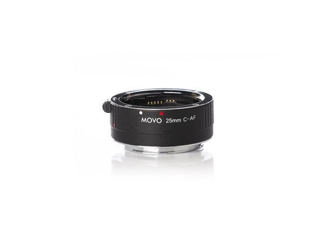 Movo MT-C25 25mm AF Chrome Macro Extension Tube for Canon EOS DSLR Camera & EF / EF-S Lenses