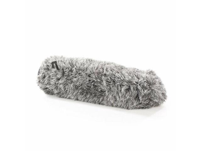 Movo WS-G270 Furry Rigid Windscreen for Microphones 18-23mm in Diameter and up to 10.6' (27cm) Long - Dark Gray