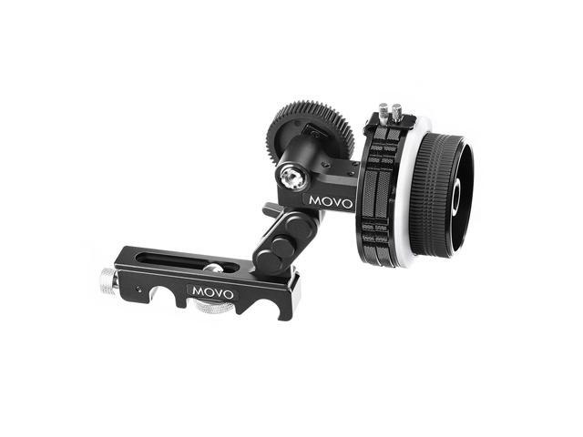Movo F2X Precision Follow Focus System with Hard Stops & 66mm, 77mm & 88mm Adjustable Gear Rings