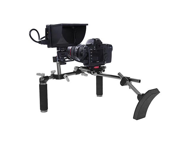 Movo Photo PT6 Set of Two Aluminum 15mm Rods for DSLR Camera Rail System (6')