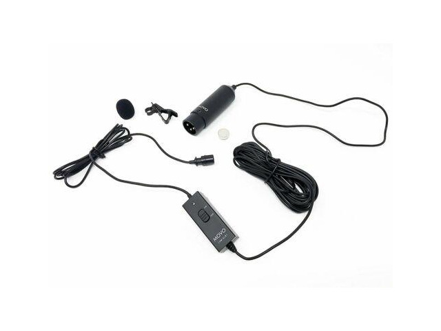 Movo LVM-XLR1 Self-Powered XLR Omnidirectional Lavalier Microphone for Mixers, Recorders, Camcorders & More