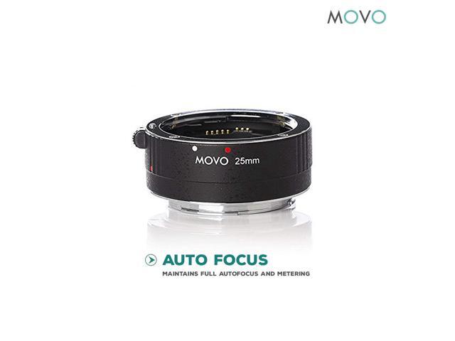 Movo MT-N25 25mm AF Chrome Macro Extension Tube for Nikon Mount DSLR Camera/Nikkor Lens System