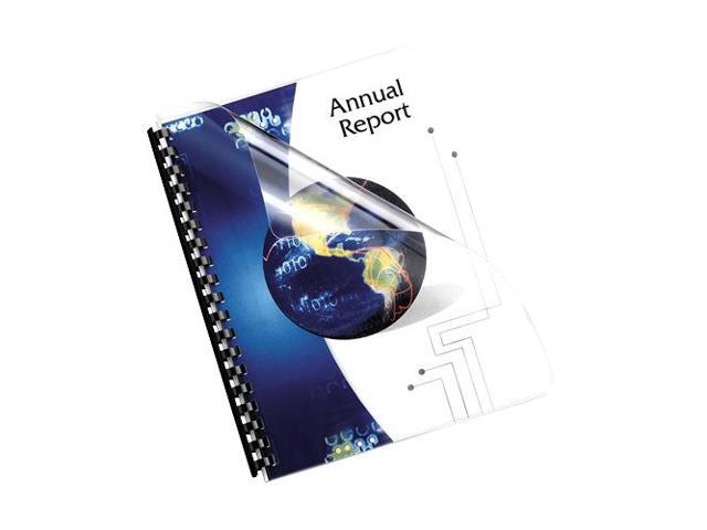 Fellowes Crystals Clear Pre-Punched Oversized Binding Covers 100 Pack