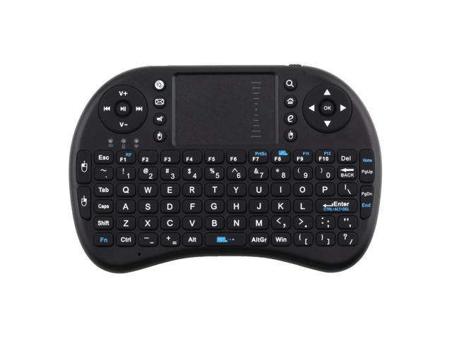Mini Handheld 2.4G Wireless QWERTY Keyboard Mouse with Touchpad Joystick Remote Control ipazzport Portable Promotion