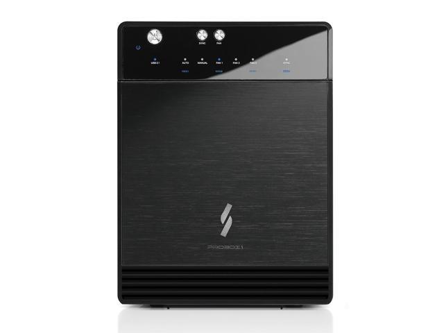 Mediasonic USB 3.2 4 Bay 3.5 SATA Hard Drive Enclosure USB 3.2 Gen 2 10Gbps Type C USB-C (HF7-SU31C) Support 30TB HDD