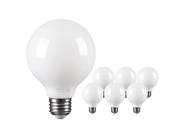 Photos - Light Bulb TORCHSTAR 6 Pack LED Dimmable G25 Frosted Filament , 4.5W (60W E
