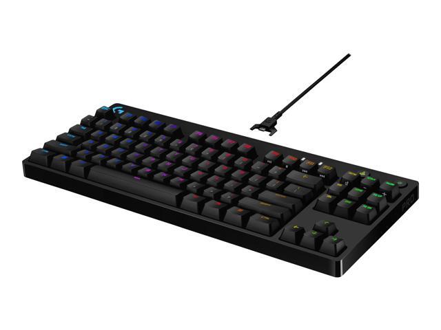 Logitech - G PRO TKL Wired Mechanical GX Blue Clicky Switch Gaming Keyboard with RGB Backlighting for PC - Black - image 8