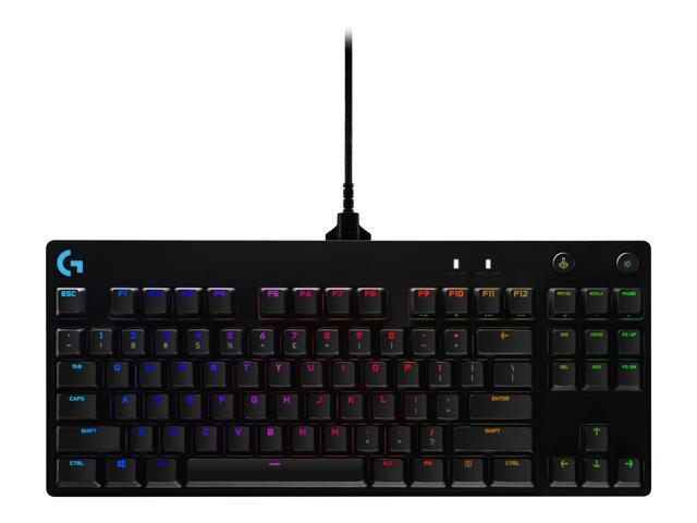 Logitech - G PRO TKL Wired Mechanical GX Blue Clicky Switch Gaming Keyboard with RGB Backlighting for PC - Black - image 7