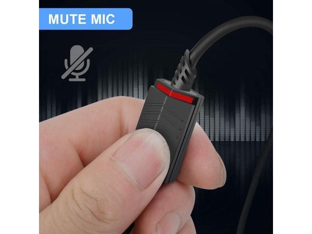 2.0M Replacement Audio Cable Compatible with Astro A40 A40TR Gaming Headset, Inline Mute Wire and No Volume Control Cord (TPE Cord)