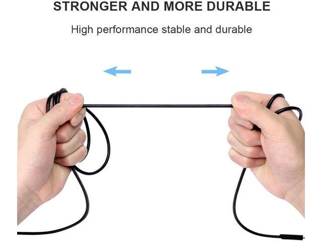 2.0M Replacement Audio Cable Compatible with Astro A40 A40TR Gaming Headset, Inline Mute Wire and No Volume Control Cord (TPE Cord)