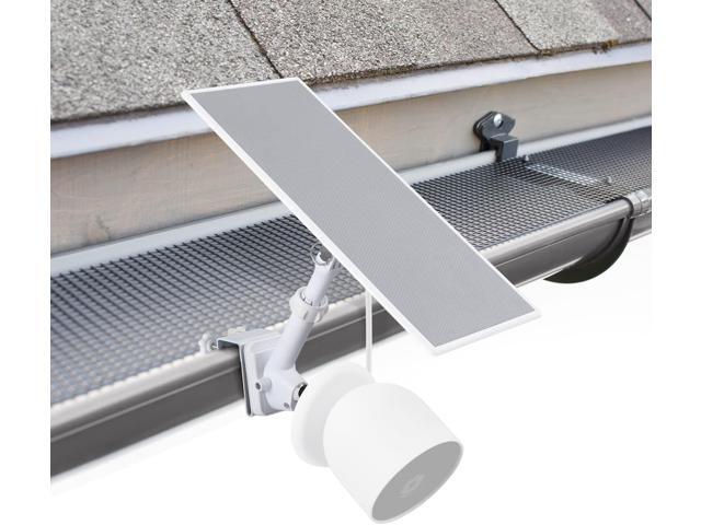 Wasserstein Gutter Mount for Google Nest Cam (Battery) & Solar Panel (Camera & Solar Panel NOT Included)
