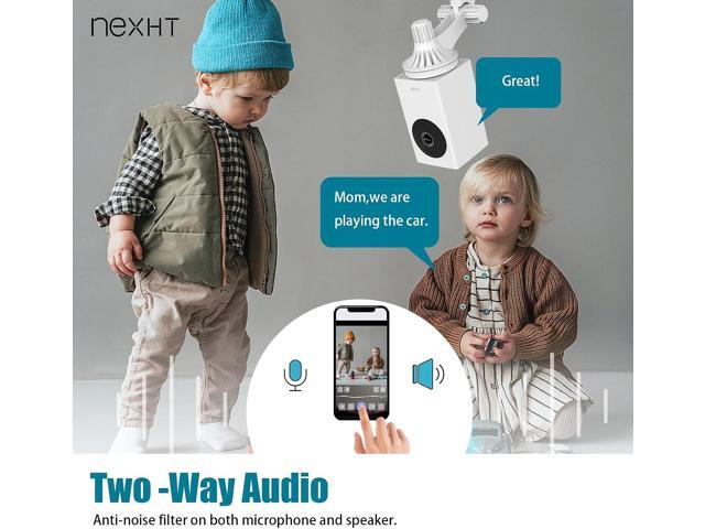 UGOHO. ME 1080P Pan/Tilt/Zoom Indoor Smart Camera Wi-Fi Viewing for Baby, Elderly, Pet, with Night Vision, Motion Detection and 2-Way Audio (86336),...