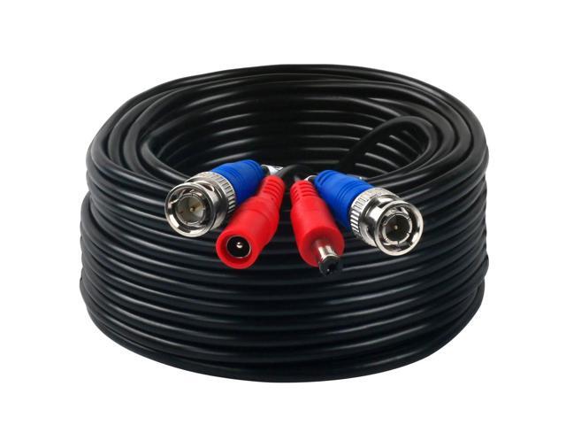 4 Pack 200 Feet BNC Video Power Cable Wire Video Security Camera Wire with Connectors for CCTV Camera DVR Surveillance System