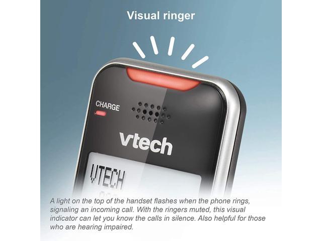 VTECH VS112-2 DECT 6.0 Bluetooth 2 Handset Cordless Phone for Home with Answering Machine, Call Blocking, Caller ID, Intercom and Connect to Cell...