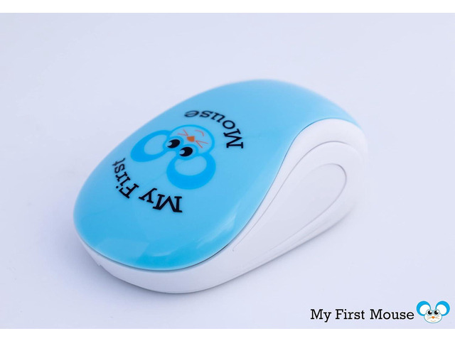 My First Wireless Mouse - Single Click, One Button, Designed for Small Hands and Early Learners. Perfect for Educational Computer Games