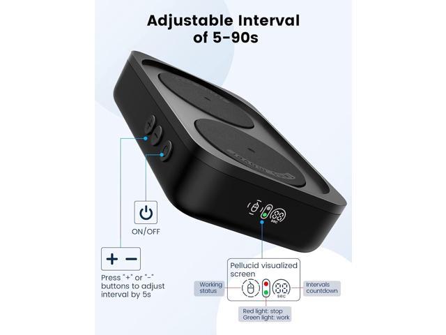 Undetectable Mouse Mover Jiggler, 100% Random Mouse Movement Device, Mechanical Mouse Shaker with Adjustable Interval Timer, No Need to Align...