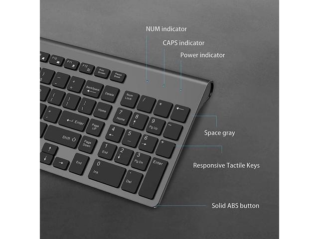 Wireless Keyboard Mouse Combo, J JOYACCESS 2.4G Ergonomic Computer Keyboard,Ergonomic Wireless Mouse for PC,Windows, Laptop, Desktop,...