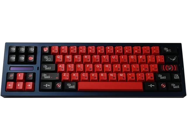 Goddess Keycap Japanese Red Black 142 Keys Cherry Profile PBT 5 Side DYE Sublimation for GH60 GK61 GK64 68 75 84 87 96 980 104 108