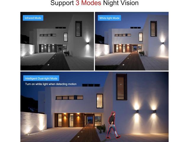 SV3C 4K POE IP Camera Outdoor, 8MP POE Security Camera with 120°Wide Angle, Smart Motion Detection, IR/Color Night Vision, Two-Way Audio, Metal...