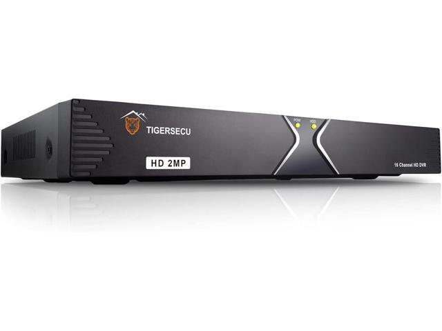 TIGERSECU Super HD 1080P 16 Channel DVR Security Recorder Without Hard Drive, Hybrid 6-in-1 CCTV DVR Recorder Compatible with 2MP and 5MP TVI, AHD,.
