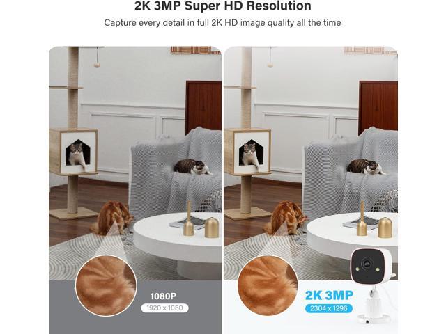 Jennov Outdoor/Indoor Security Cameras 5Ghz/2.4Ghz, 2K HD WiFi/Color Night Vision/Motion Detection /2-Way Audio/IP66 Waterproof Pet Dog Cat Baby...