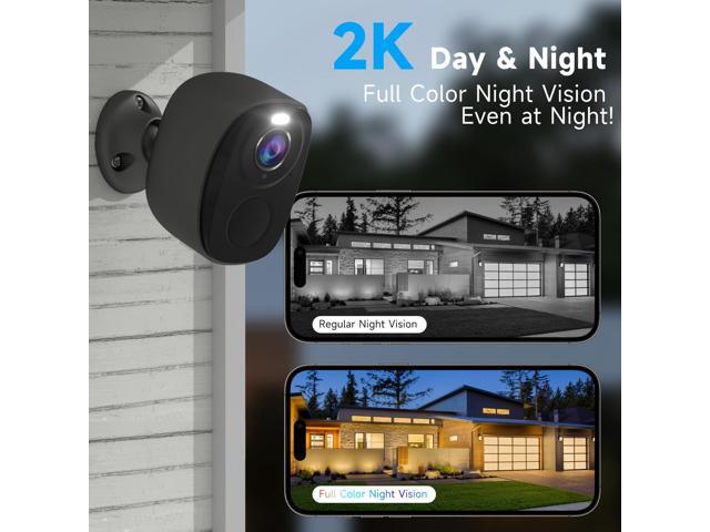 4PC 5G/2.4G Security Cameras Wireless Outdoor,2K Battery Powered Camera for Home Security,WiFi Home Indoor Camera with AI Motion Detection,Siren,...