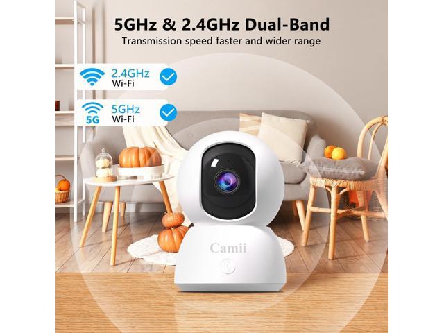 [5G & 2.4G] 2-Pack Indoor Security Cameras, 2K Cameras for Home Security with Night Vision, Baby/Dog/Pet/Elder Camera with Phone App, Auto...