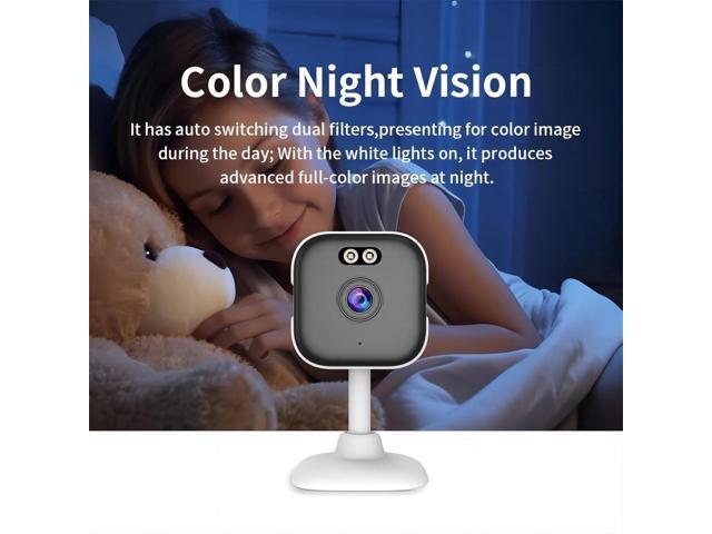 EVERSECU 5Ghz Wired WiFi Camera 2K, Indoor Home Security Cameras for Baby/Elder/Dog/Pet Camera with Phone app,24/7 SD Card Storage, Compatible with...