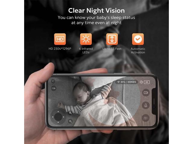 owltron Indoor Security Camera 2K, 360° Cameras for Home Security with Motion Detection, 2.4G WiFi for Baby/Pet/Nanny/Camara with Night Vision,...