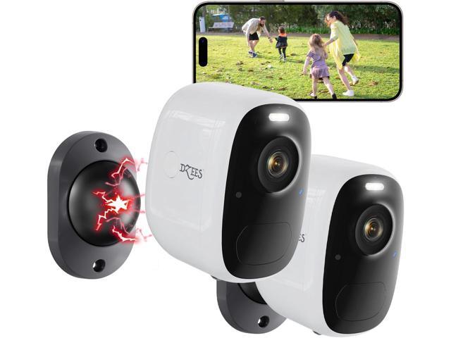 Dzees Wireless Security Camera Outdoor with Magnetic Mount, 4MP Battery Powered Security Cameras Wireless Outdoor for Home Security, AI Motion...