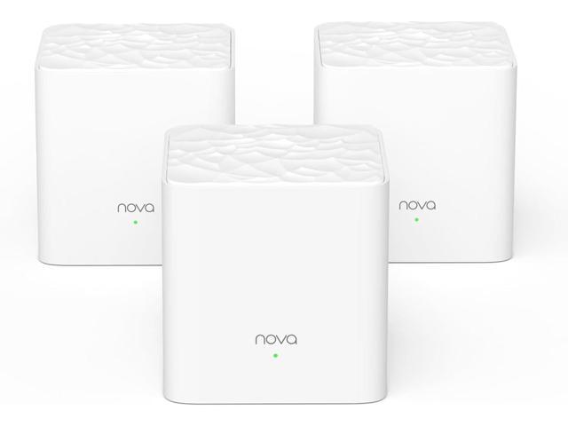 Tenda Nova Mesh WiFi System - Covers 3000 sq. ft - AC1200 Dual-Band Mesh Network for Home Internet - Parental Control - 3-Pack