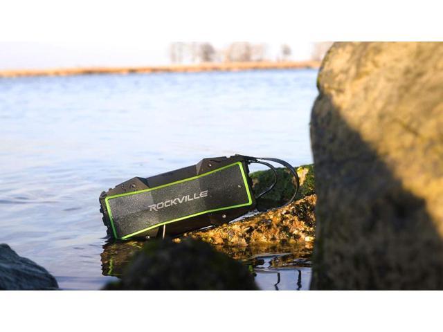 Rockville Rock Everywhere 15W Portable Bluetooth Speaker, IPX6 Splashproof, TWS Linking, Long Battery Life, for Outdoor and Indoor Use