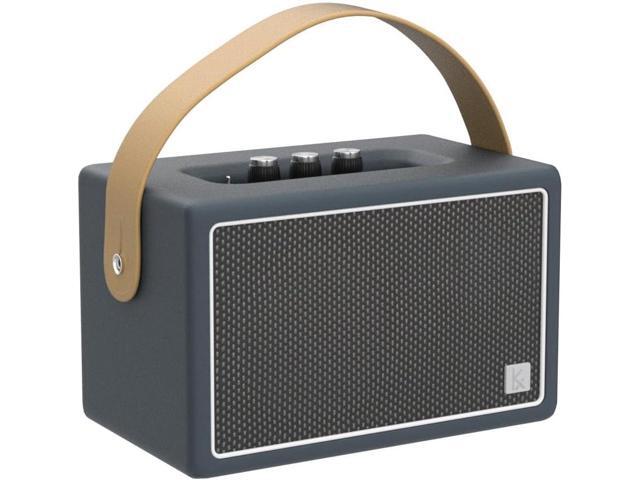 Vintage Bluetooth Speakers, KONEX 40W Leather Portable Wireless Speaker, Bluetooth 4.2 Heavy Bass Music Player, 20H Long Playtime, Mid Century...