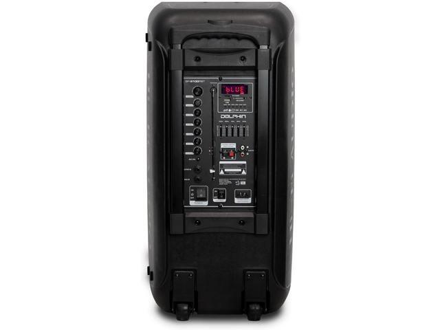 Party Speaker Dolphin Portable Bluetooth Speaker with Sound-Activated, TWS, Powerful X-Bass, Dual 10' Woofers, Long-Lasting Battery
