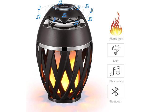 Led Flame Speaker Bluetooth Speakers,Dancing Flames Outdoor Indoor Portable Bluetooth Speaker &Torch Atmosphere Light for Patio Porch Garden Home...