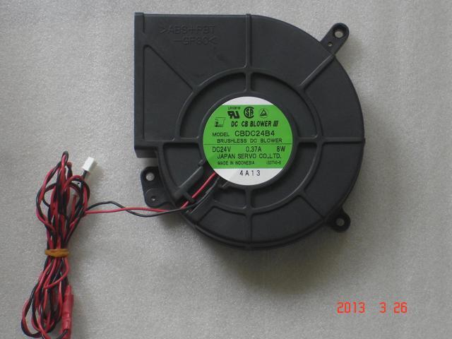 Servo 12cm 120*32mm CBDC24B4 24V 0.37A 8W 2 Wires Case blower 12CM server centrifugal cooler