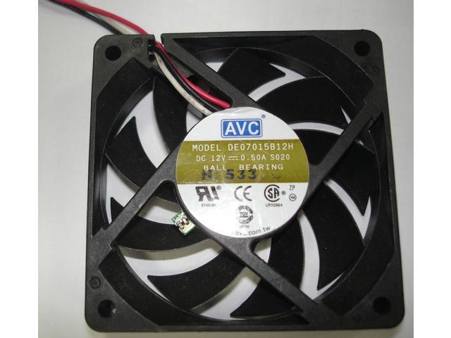 AVC 70x15mm DE07015B12H S020 12V 0.5A 3 Wires 3 Pins case Fan 7CM Cpu Cooler