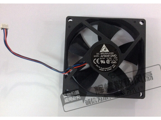 Delta 8020 8CM 12V 0.2A AFB0812MD 3-Wires 2-Balls Bearing Cooling Fan For PC case