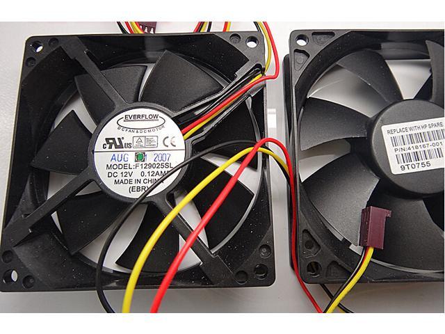 EverFlow F129025SL 9025 Square Cooler with 12V 0.12Amp 3Wires 3Pins Sleeve Bearing For Case,CPU,IPC