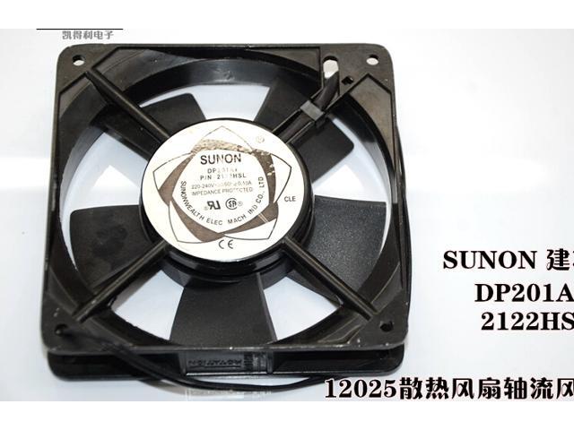 SUNON 12025 DP201AT 2122HSL Sleeve Bearing Axial Cooler with AC 220~240V 50~60Hz 0.1A For Case,Box