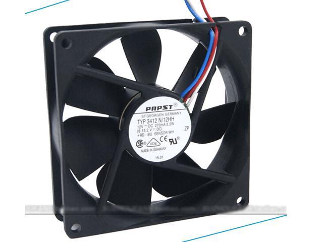 ebm papst TYP 3412N/12HH Cooling fan with 12V 270mA 3 Wires
