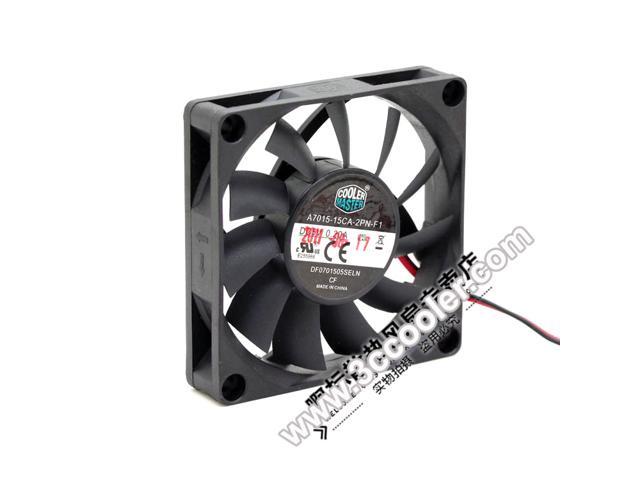 Cooler Master 7015 A7015-15CA-2PN-F1 DF0701505SELN 5V 0.20A 2 Wires 2 Pins Connctor Cooling fan