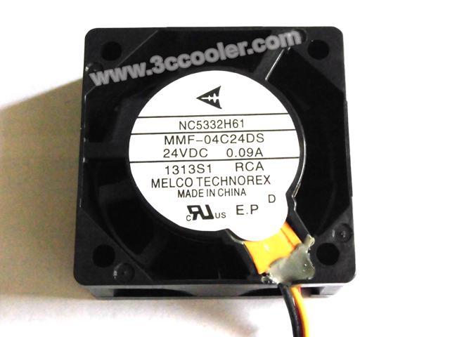 Melco 4015 MMF-04C24DS RCA 24V 0.09A 3 Wires NC5332H61 Cooling fan