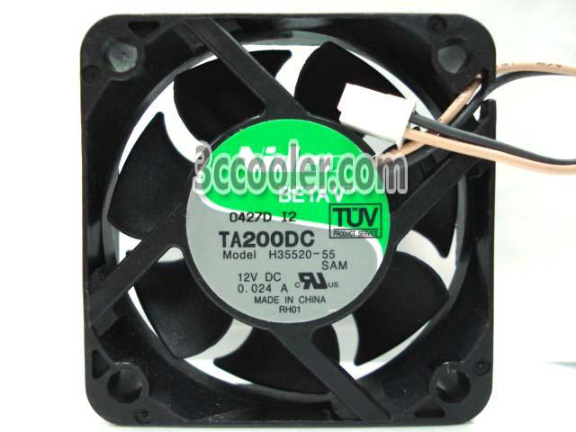 NIDEC 5015 12V 0.024A TA200DC H35520-55 Silence Cooling fan with 2 Wires 2 Pins Connector DC fan