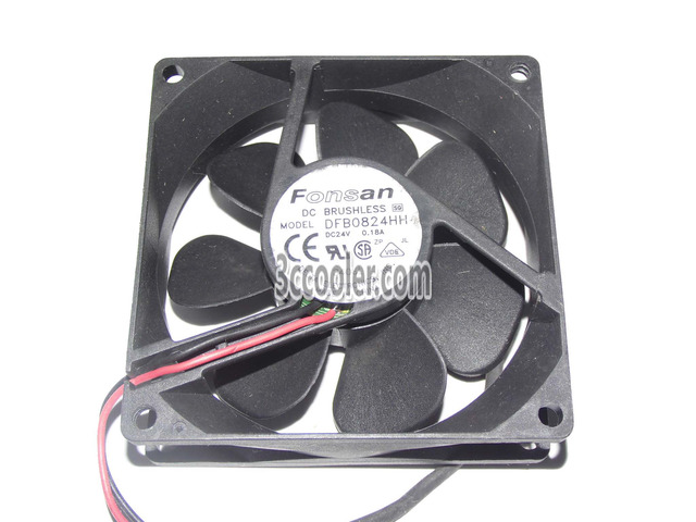 20 Pcs for Fonsan 80x25mm DFB0824HH 24V 0.18A 2 Wires Case Fan 8CM CPU Cooler
