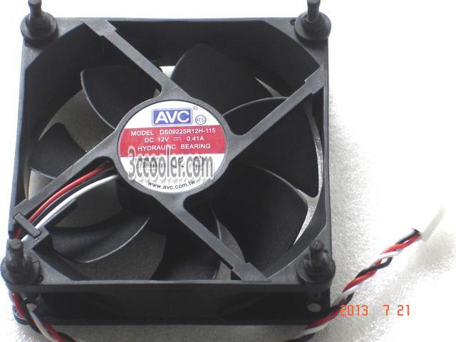 AVC 92x25mm DS09225R12H-115 12V 0.41A 3 Wires 3 Pins Case Fan 9CM CPU cooler
